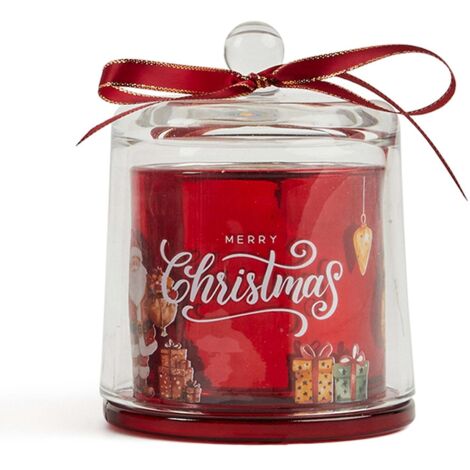 Candela profumata campana con confezione in vetro decorazioni e profumazione per ambienti -Bacche dolci / 90 gr