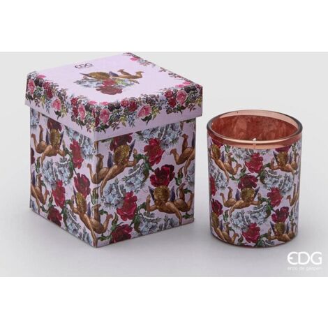 Candela profumata con carillon 9x8 Natale
