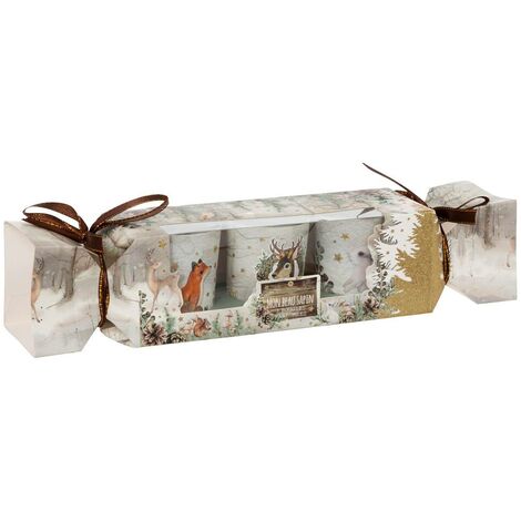 Candela profumata con stampa su legno 45g x3 - Feeric lights & christmas