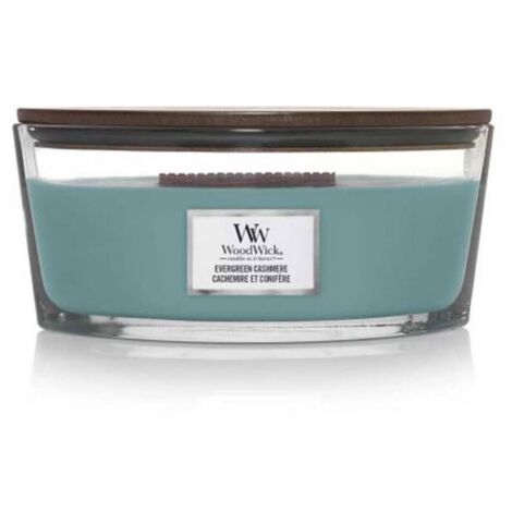 Candela profumata Ellisse Cashmere Blu di Woodwick