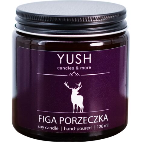 Candela profumata in soia al fico e ribes - YUSH - 120 ml