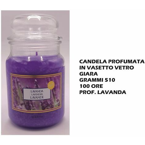 CANDELA BARATTOLO VETRO CM.8X9,5h 3 FRAGRANZE - Big House Shop