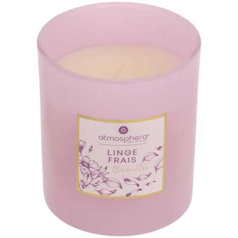 Candela profumata maël 190g vaso di vetro fresco lino - Atmosphera créateur d'intérieur
