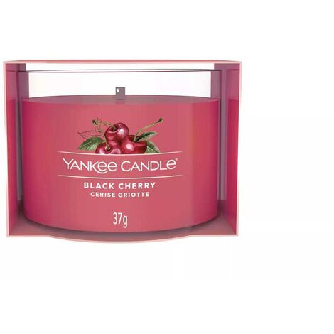 CANDELA PROFUMATA VOTIVE IN VETRO BLACK CHERRY