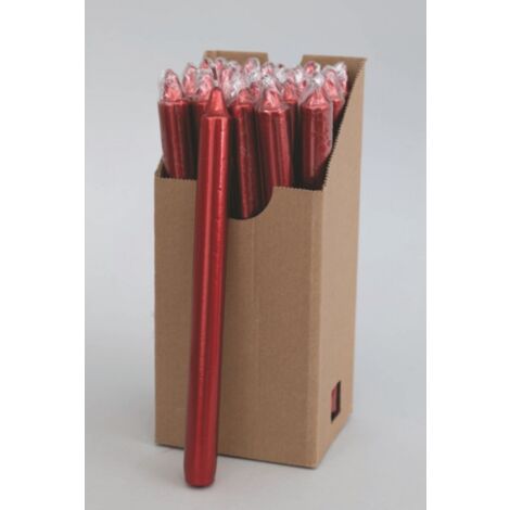 Candela rossa 1,5x25 cm