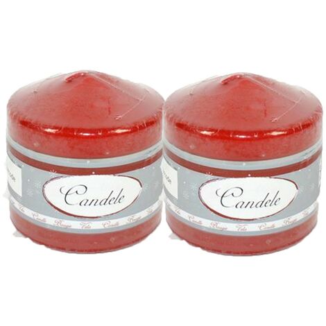 Candela rossa addobbi natalizi per decorazioni di natale addobbo 10cm set da 2 negozio casa molto belle e particolari