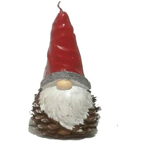 Candela rossa da centrotavola regali di natale addobbi per casa decorazioni 19cm