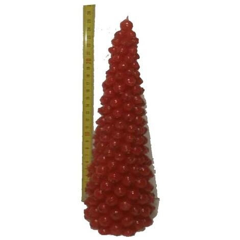Candela rossa da centrotavola regali di natale addobbi per casa natalizi decorazioni 26cm
