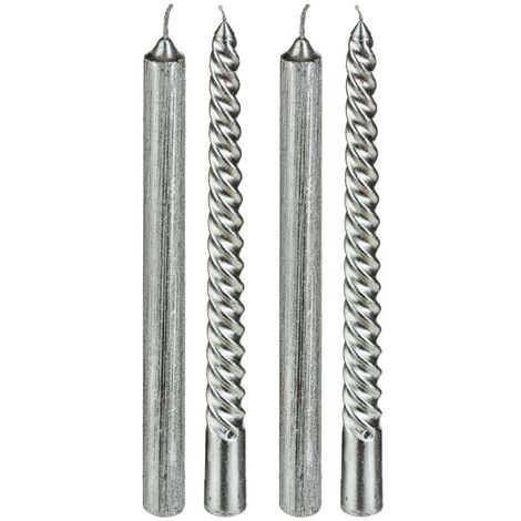 Candela Stick x 4 Argento - Feeric lights & christmas