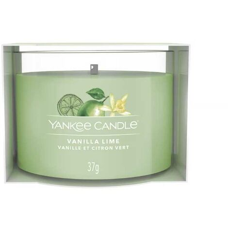CANDELA VOTIVE IN VETRO SINGOLA VANILLA LIME