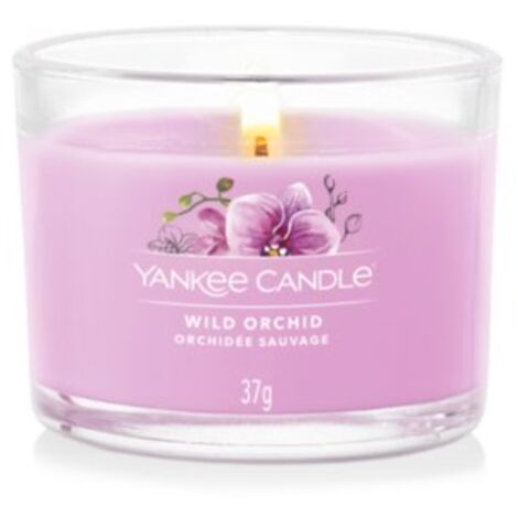 CANDELA VOTIVE IN VETRO WILD ORCHID YANKEE CANDLE
