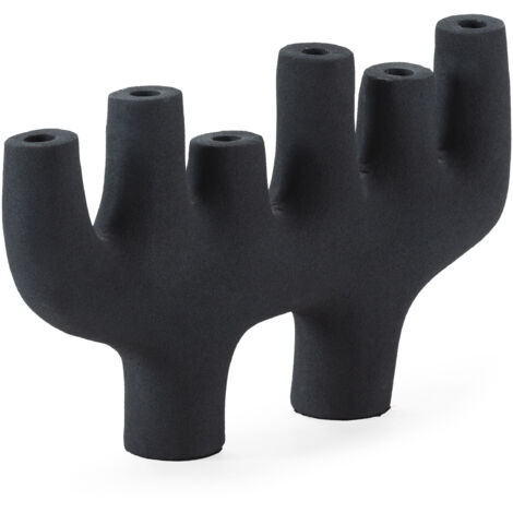 Candelabr 47x8x26 Accessoires und Geschenke in dunkelblauem Metall / Accessoires und Geschenke für alle Stile, um dem Haus eine Note zu verleihen