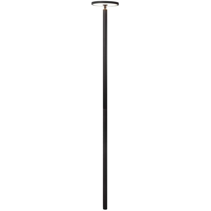 Lucande - LED Lampadaire extérieur 'Akito' en aluminium - gris graphite, blanc