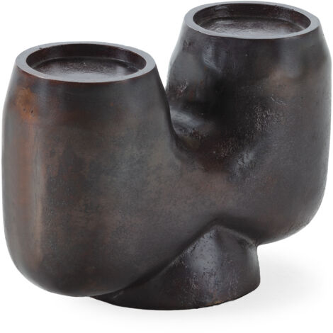 Candelabro 29X14X18 Metal Bronce Envejecido