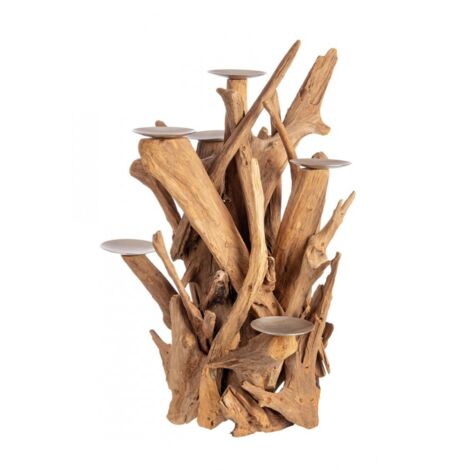 Candelabro 7 fuochi legno D.40x70h