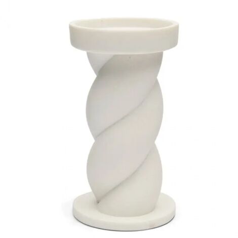 Candelabro blanco retorcido Riviera Maison