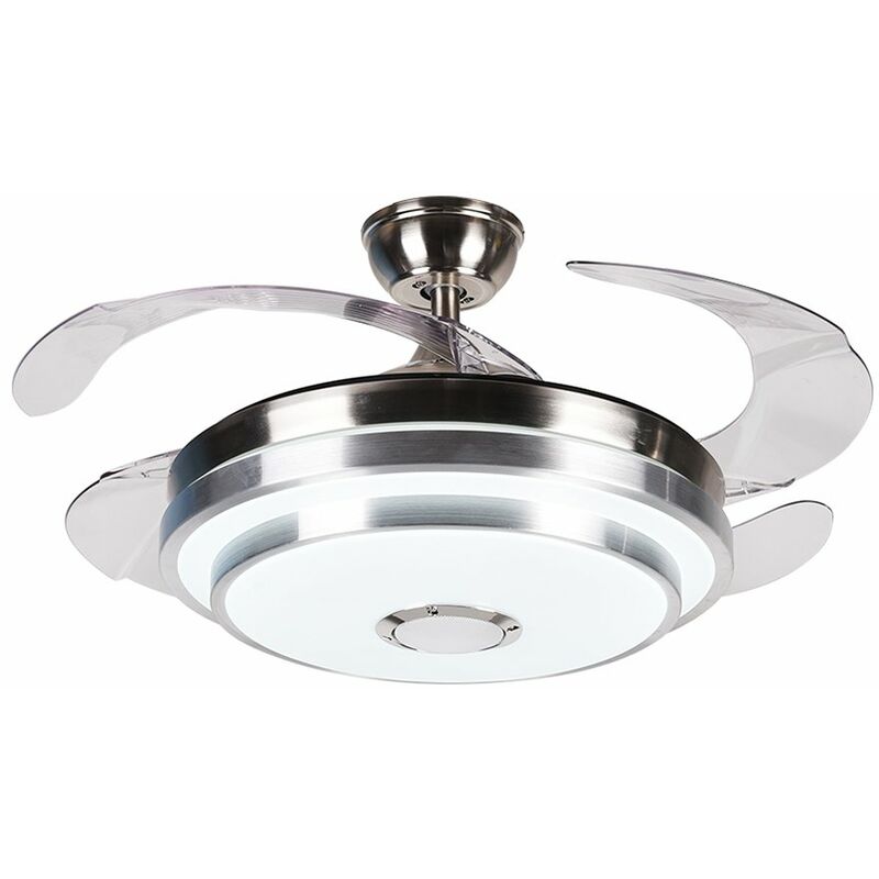 

Candelabro con ventilador de techo Bluetooth Stealth, con control remoto, luz de ventilador de techo de 42 pulgadas y 36 W, enviado sin bateria