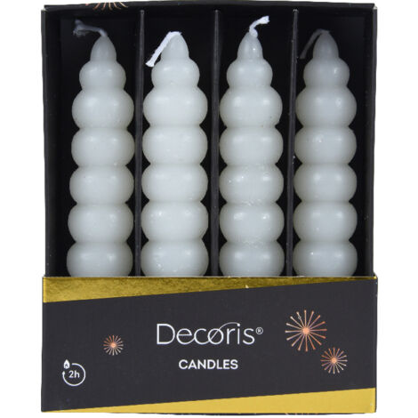 Candelabro de cena con brillo, 11 de altura x 2.2 cm de diámetro