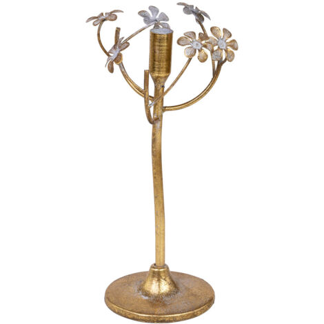 Candelabro de metal 15x15x32h cm