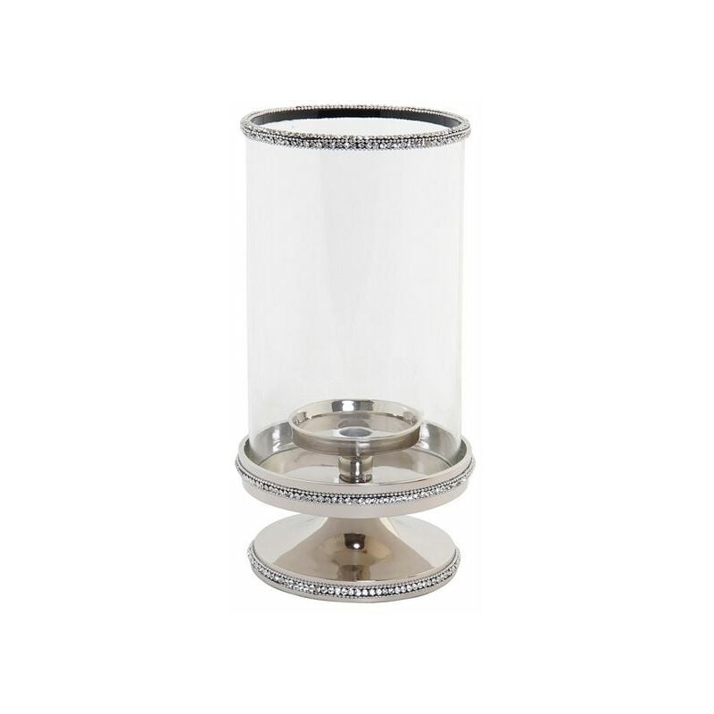 

Candelabro DKD Home Decor Aluminio Cristal (17 x 17 x 33 cm)
