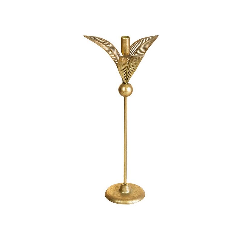 

Candelabro Flor Latón (50 x 15 x 15 cm)