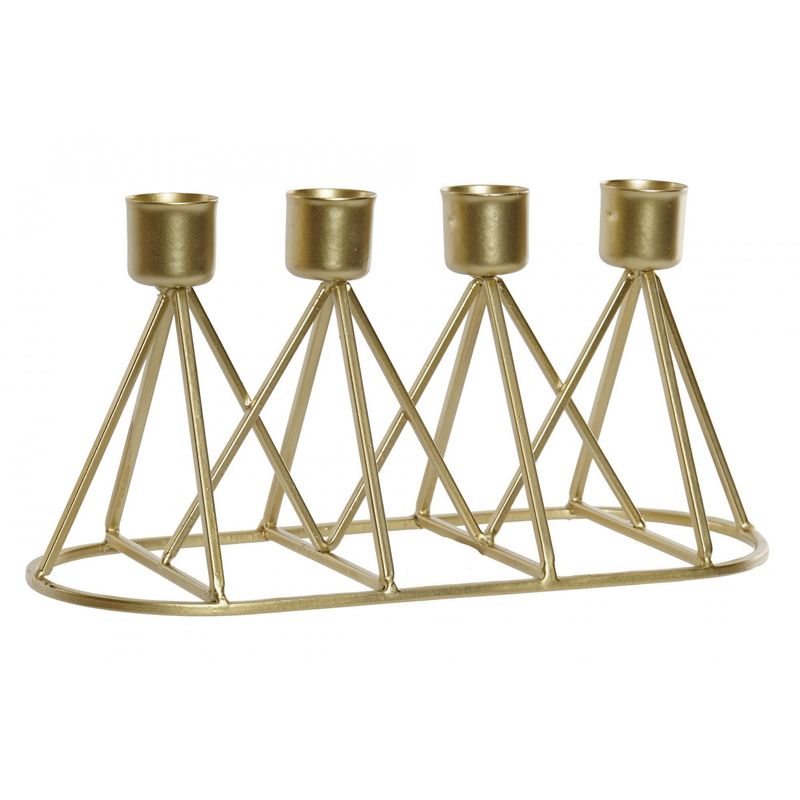 

Candelabro Metal 25X10X12 4V. Mate Dorado