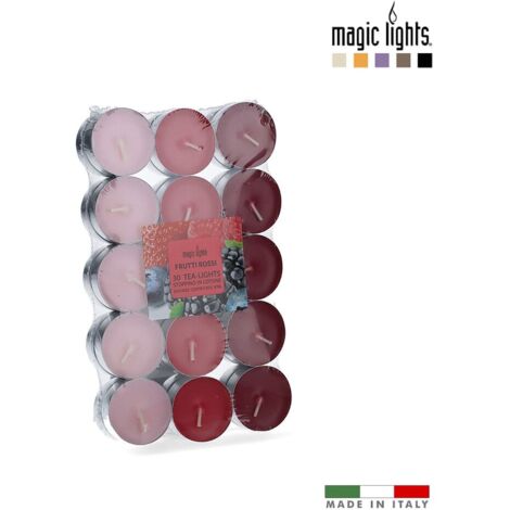 Candele Profumate Frutti Rossi 30 pz. Magic Light