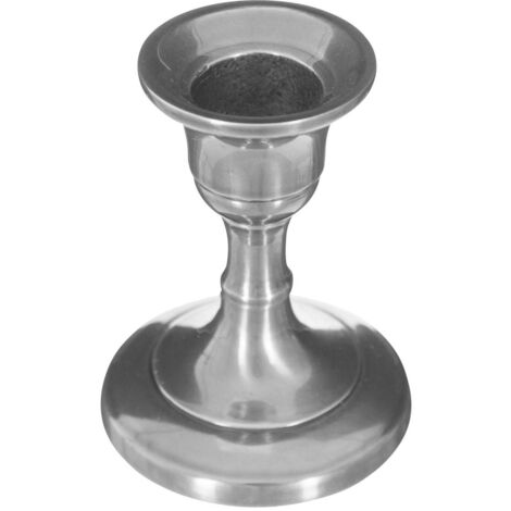 Candeliere Marso in metallo argentato H7,5cm - Modello a - Atmosphera créateur d'intérieur