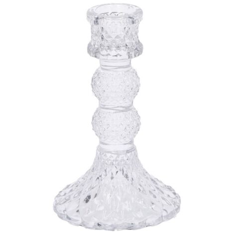 Candeliere Portacandela in Vetro Mell 1 Fiamma 8 cm h. 13 cm