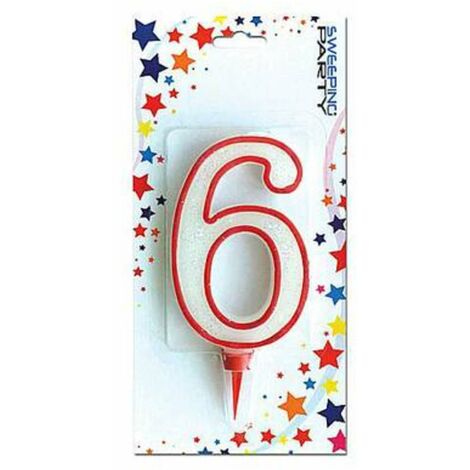 Candeline Gigante Riga Rossa N.6 X1