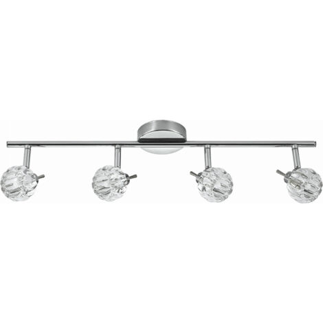 Candellux Bombola plafoniera cristallo cromo 4xG9 67cm