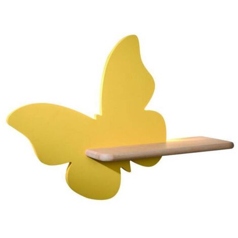 Candellux Butterfly applique LED 4W gialla legno 84873
