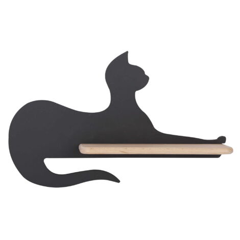 Candellux CAT applique da parete LED 5W nero/legno 4000K