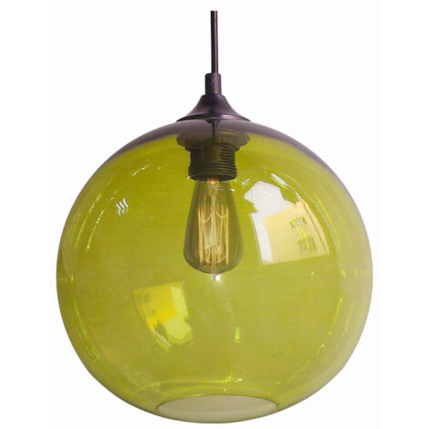 Candellux Edison lampada a sospensione verde Ø25 E27