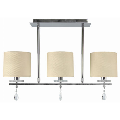 Candellux Estera plafoniera 3xE14 55cm crema cromo