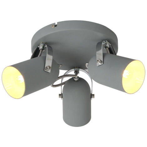 Candellux GRAY 98-66503 lampada soffitto grigia 3xE14 32cm