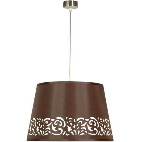Candellux Kaszmir lampada a sospensione marrone E27 Ø35