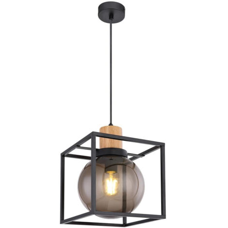 Candellux lampada a sospensione Retro nera E27 Ø19cm
