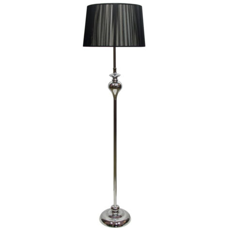 Candellux lampada da terra Gillenia nera E27 135 cm