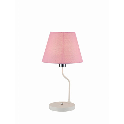 Candellux lampe de table YORK blanc/rose E14 métal 44cm