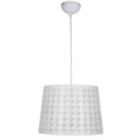 Candellux Suspension Orlando blanche métal Ø35 E27 IP20