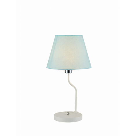 Candellux York lampada da tavolo bianco/blu 1xE14 44cm