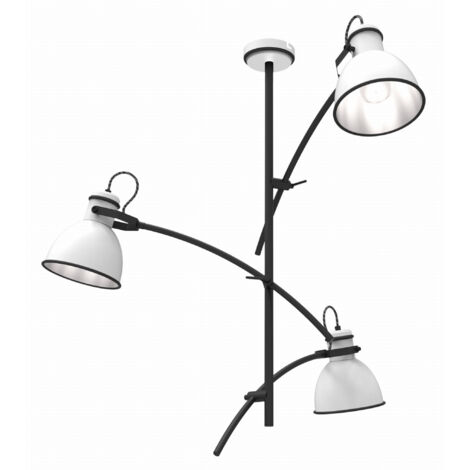 Candellux Zumba lampada a soffitto nera 3xE14 64cm