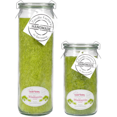 Candle Factory Kerzen-Set Waldmeister Big + Mini Jumbo Duftkerze Dekokerze