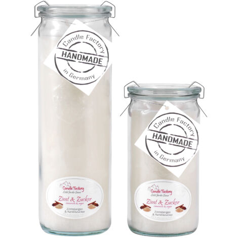 Candle Factory Kerzen-Set Zimt & Zucker Big + Mini Jumbo Duftkerze Dekokerze