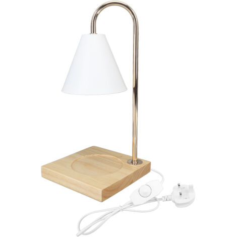 Candle Wax Warmer Lamp Dimmable Electric Candle Wax Melting Lamp with GU10 Bulb for Large Candle Jar 110‑220V UK Plug
