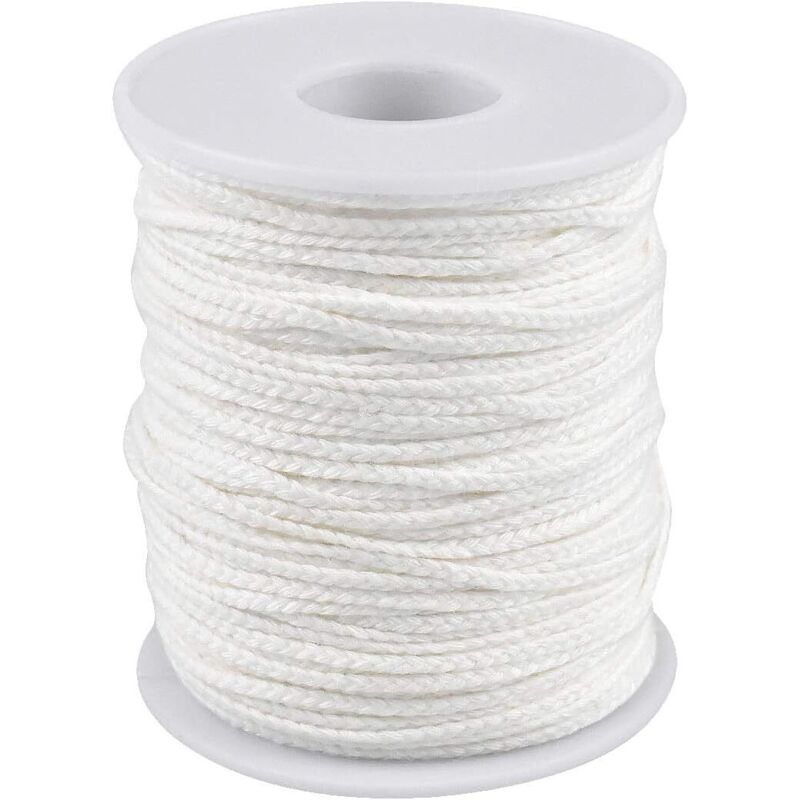 Tinor - Candle Wick 1 Roll 61m Cotton Lamp Wick Replacement Lantern Burners Oil Lamps For Candle Making Crafts