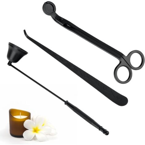 Candle Wick Trimmer, 3 in 1 Candle Accessory Set, Wick Dipper, Candle Snuffer