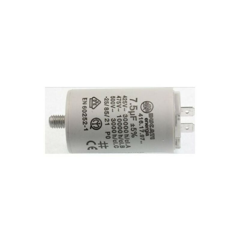 Candy - 2078192 Condensateur 7,5uf de démarrage sèche-linge