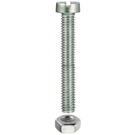 CANDY - 8 VITI PER METALLO TESTA CILINDRICA ZINCATE M6X16